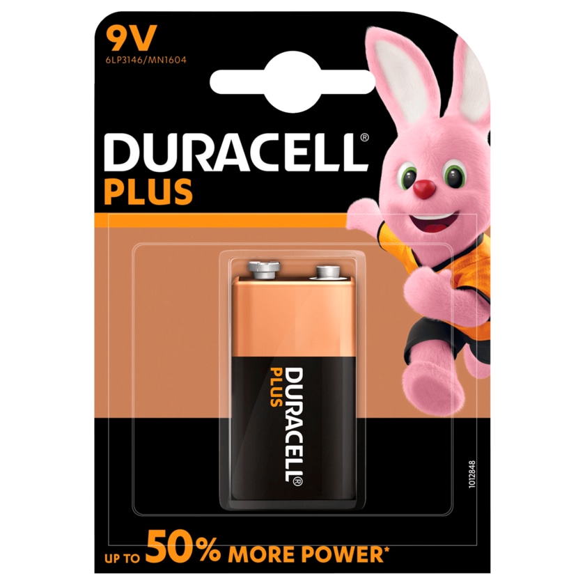 Duracell Plus Power Blockbatterie 9V MN1604/6LP3146 1 Stück